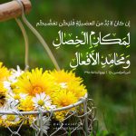 فَليَكُن تعَصُّبكُم لمَكارمِ الخِصالِ