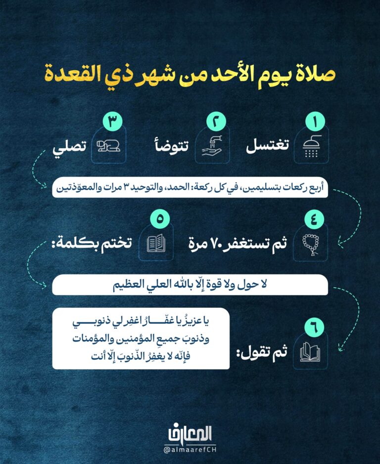 صلاة يوم الأحد من شهر ذي القعدة