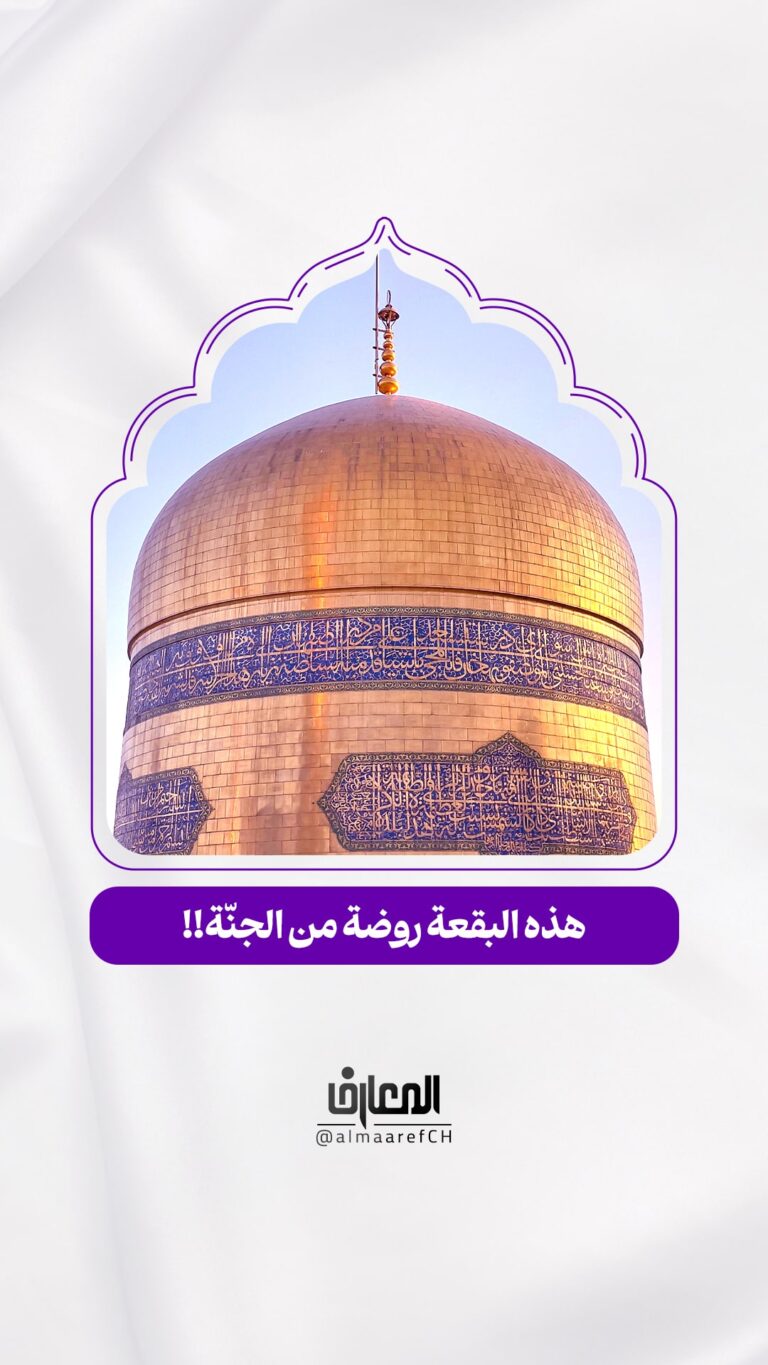 هذه البقعة روضة من الجنّة!!