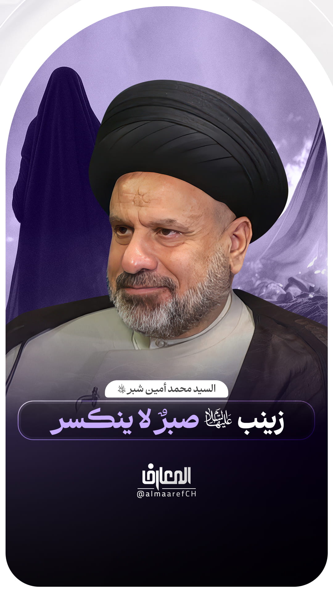 زينب (ع) صبرٌ لا ينكسر
السيد محمد أمين شبر (ره)
السلام عليك يا عقيلة العرب